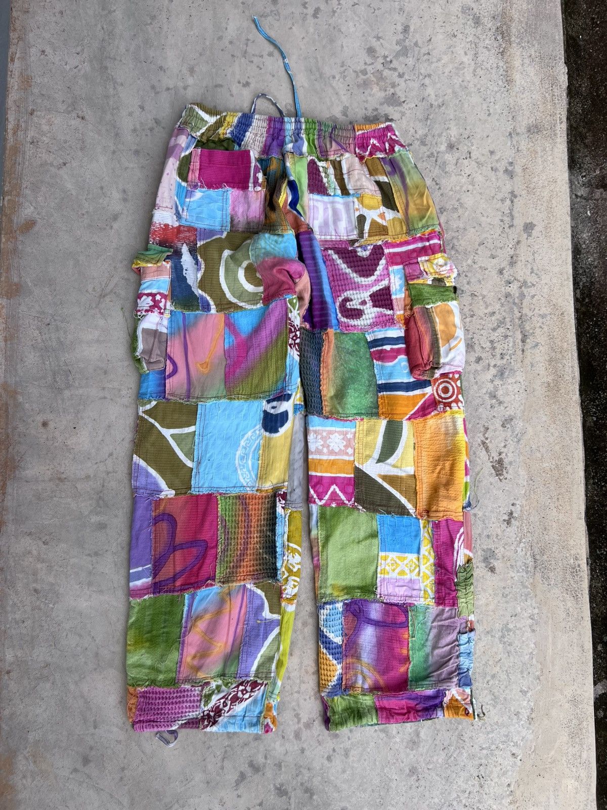 Vintage ELR Patchwork Cargo Baggy Pant Kapital Comme des Garcons Size US 32 / EU 48 - 5 Thumbnail