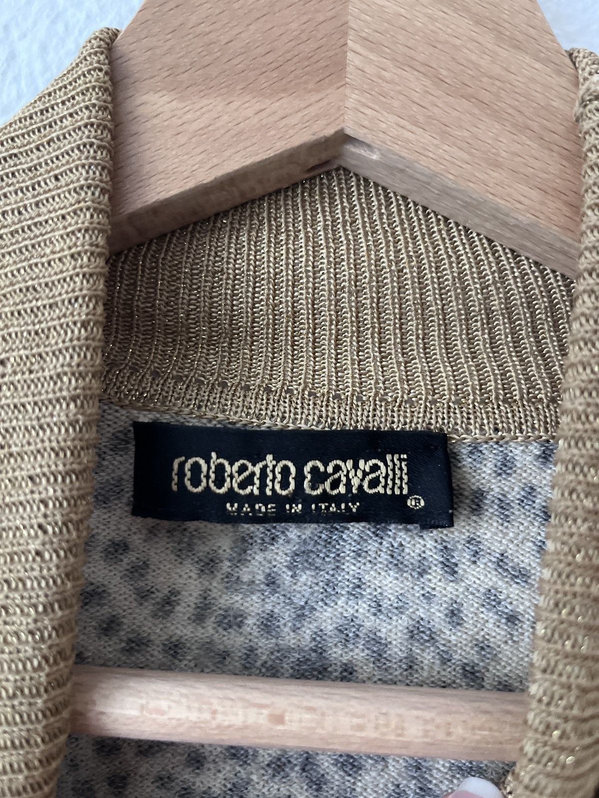 Roberto Cavalli Roberto Cavalli leopard knitted sweater 90s 2000s era wool L Size L / US 10 / IT 46 - 5 Thumbnail