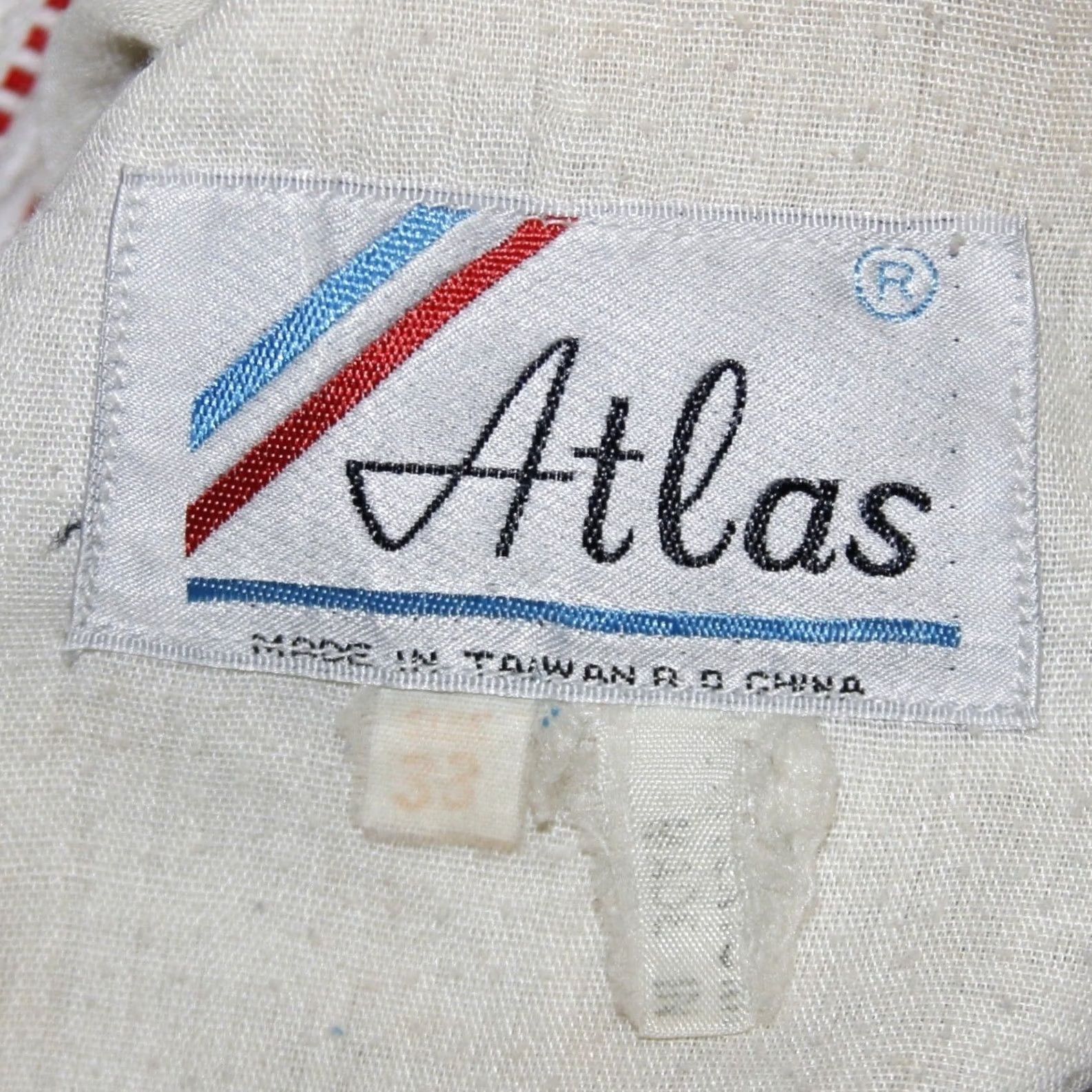 Vintage VINTAGE Atlas Mens Chino Pants Wool Polyester Brown Pleated Flat Front 33 Classic Tailored 29in Inseam Mens Workwear Casual Business Size US 33 - 6 Thumbnail