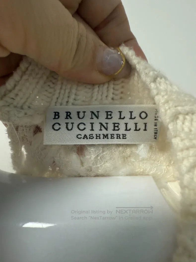 Brunello Cucinelli Brunello Cucinelli Heavy-duty embroidery bead crochet cash Size M / US 6-8 / IT 42-44 - 4 Thumbnail