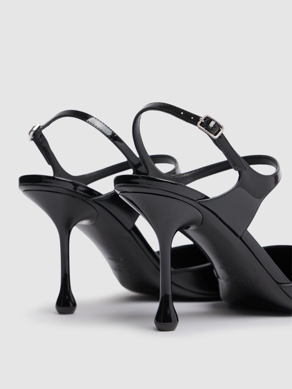 Jimmy Choo JIMMY CHOO Pixie 80 Black Patent Leather Pumps NWT Size US 7 / IT 37 - 4 Thumbnail