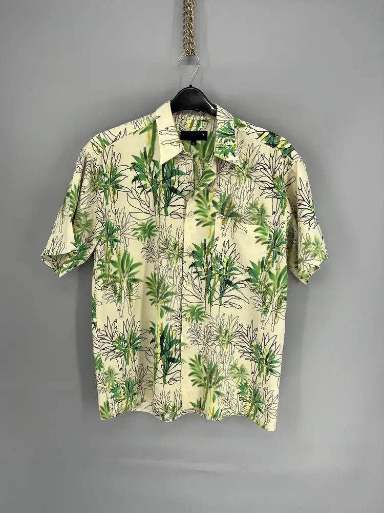 Playboy Vintage Y2K PLAYBOYS Floral Flowers Hawaiian Shirt Size US L / EU 52-54 / 3 - 1 Thumbnail
