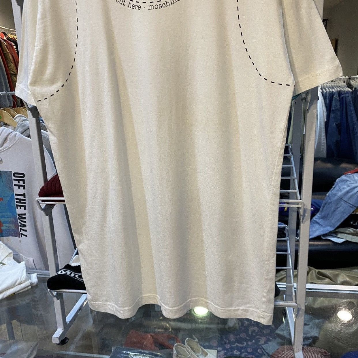 Moschino VINTAGE Moschino Chevy & Chic "Cut Here" Tee Size US L / EU 52-54 / 3 - 4 Thumbnail