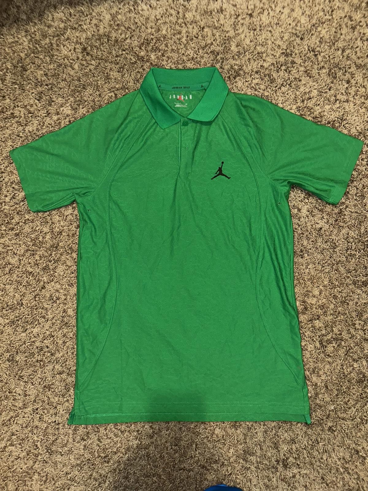 Designer Air Jordan Men’s Dri-Fit ADV Green Sport Golf Polo Shirt Size US S / EU 44-46 / 1 - 1 Thumbnail