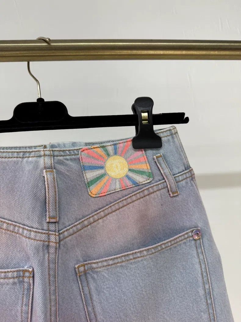 Chanel Chanel 24C Blush Gradient Denim Shorts Size 42" / US 20 - 3 Thumbnail