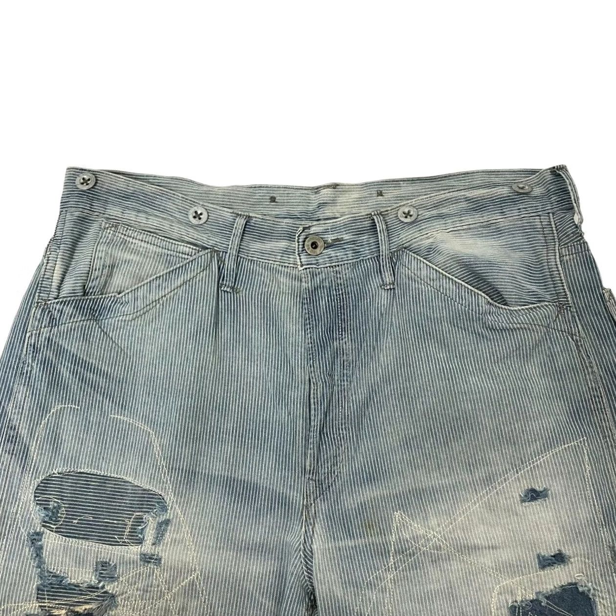 Ralph Lauren RRL Ralph Lauren Pants Blue 32x32 Casual Cotton 5pockets Repaired Men Size US 32 / EU 48 - 3 Thumbnail