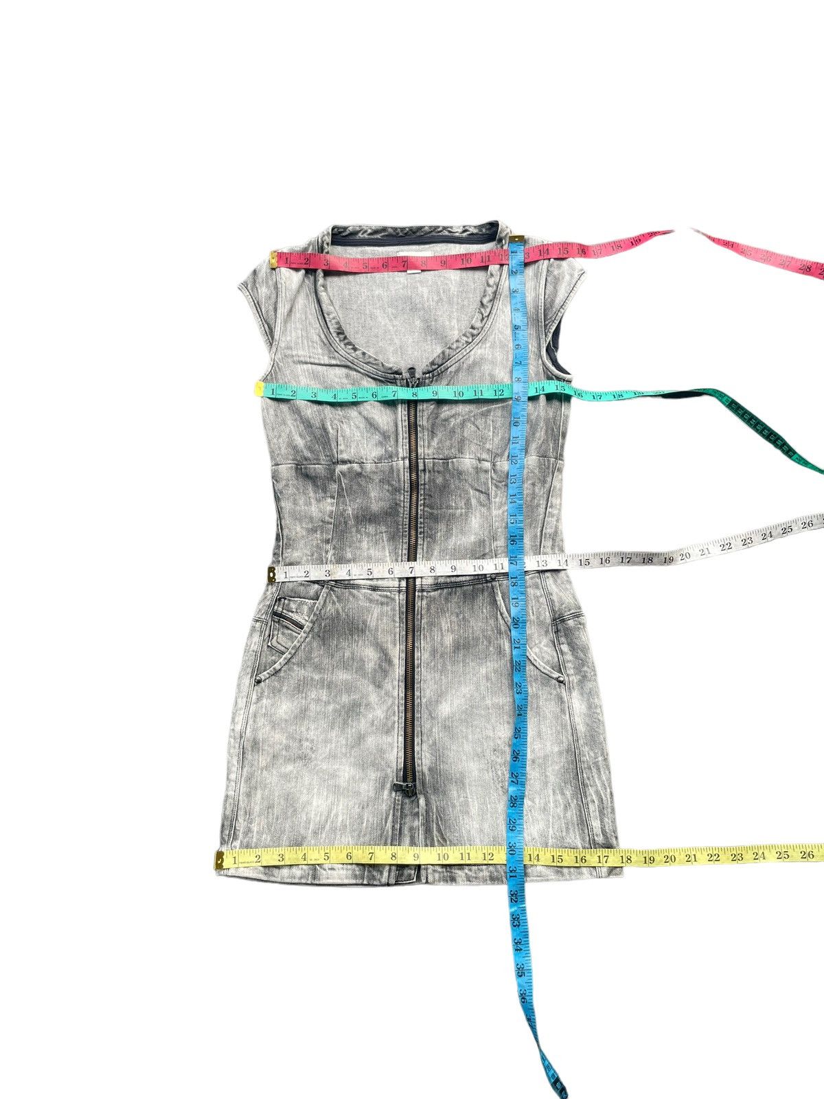 Diesel × Le Grande Bleu (L.G.B.) × Vintage Vintage Diesel Denim Dress Size S / US 4 / IT 40 - 14 Thumbnail