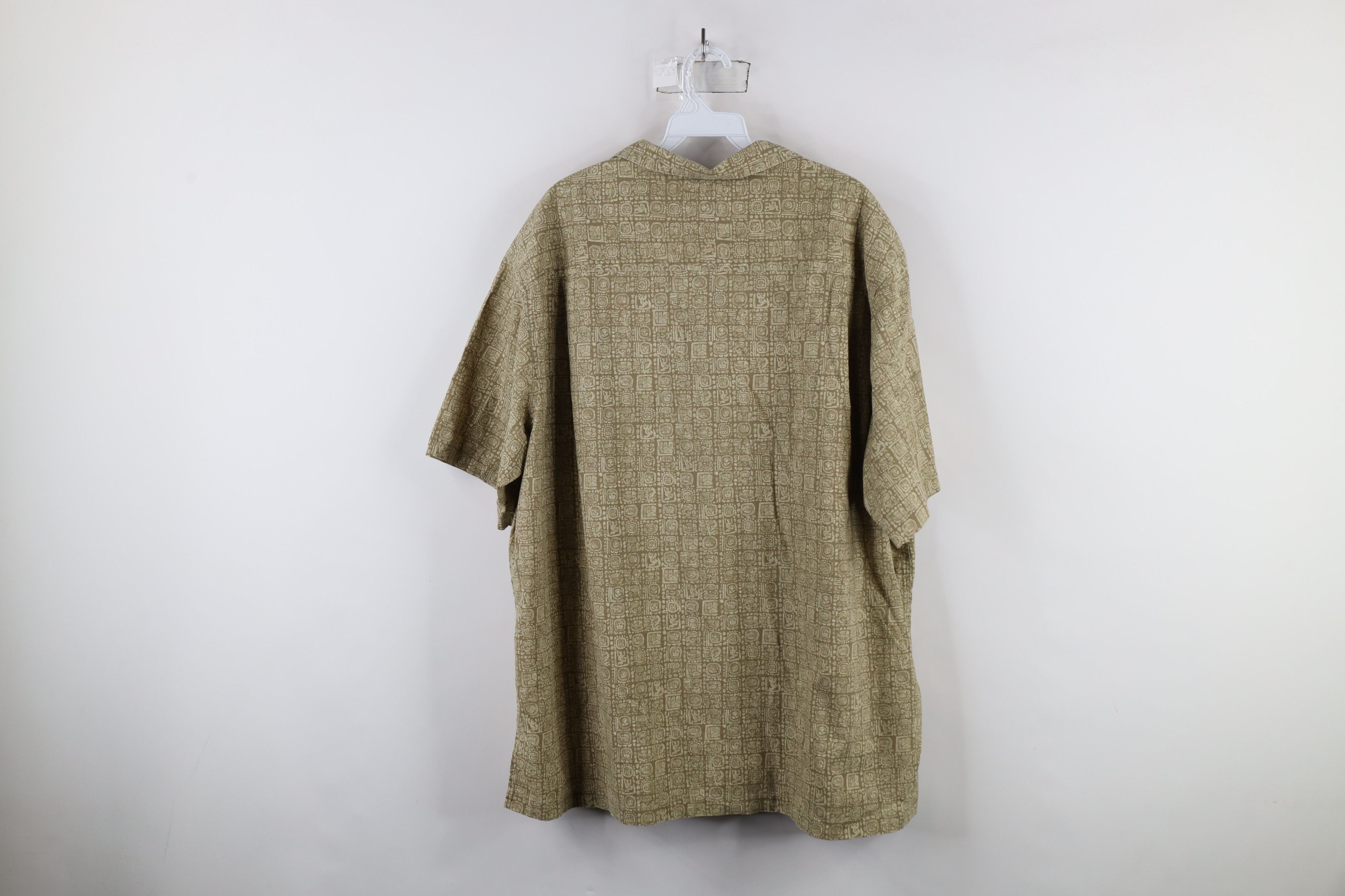 L.L. Bean × Vintage Vintage 90s LL Bean Geometric Looped Collar Button Shirt Size US XL / EU 56 / 4 - 9 Thumbnail