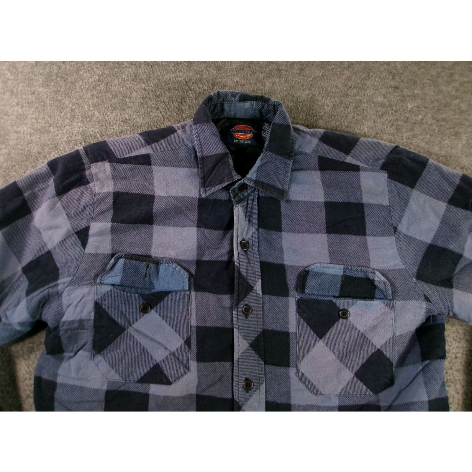 Dickies Dickies Jacket Mens M Blue Black Plaid Quilted Lined Shacket Workwear Size US M / EU 48-50 / 2 - 2 Thumbnail