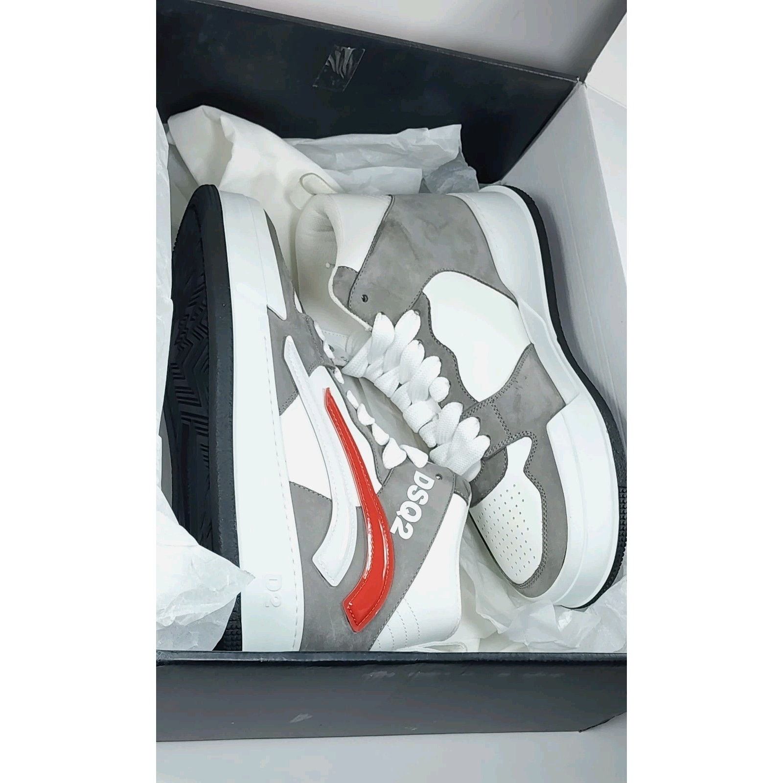 Dsquared2 DSQUARED2 Leather High Top Sneakers US7.5 EU40 Made in Italy Size US 7.5 / EU 40-41 - 7 Thumbnail
