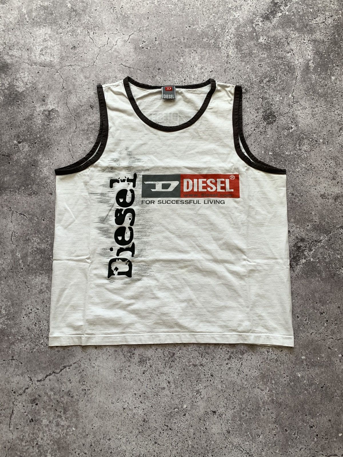Diesel 🔥VINTAGE DIESEL 90s TANK TOP Size US L / EU 52-54 / 3 - 1 Thumbnail