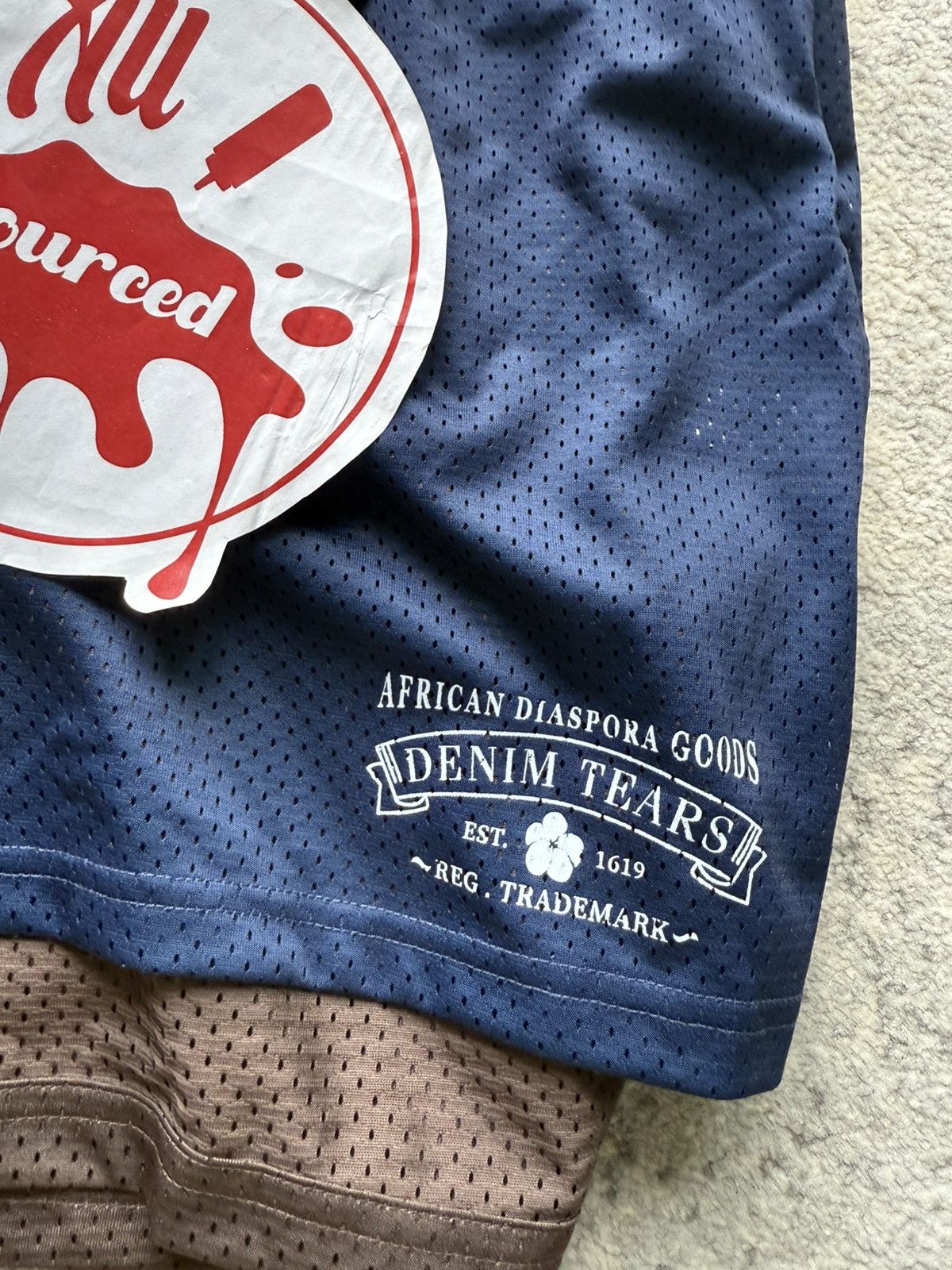 DENIM TEARS Denim Tears ADG Double Layer Mesh Shorts Size US 34 / EU 50 - 2 Thumbnail