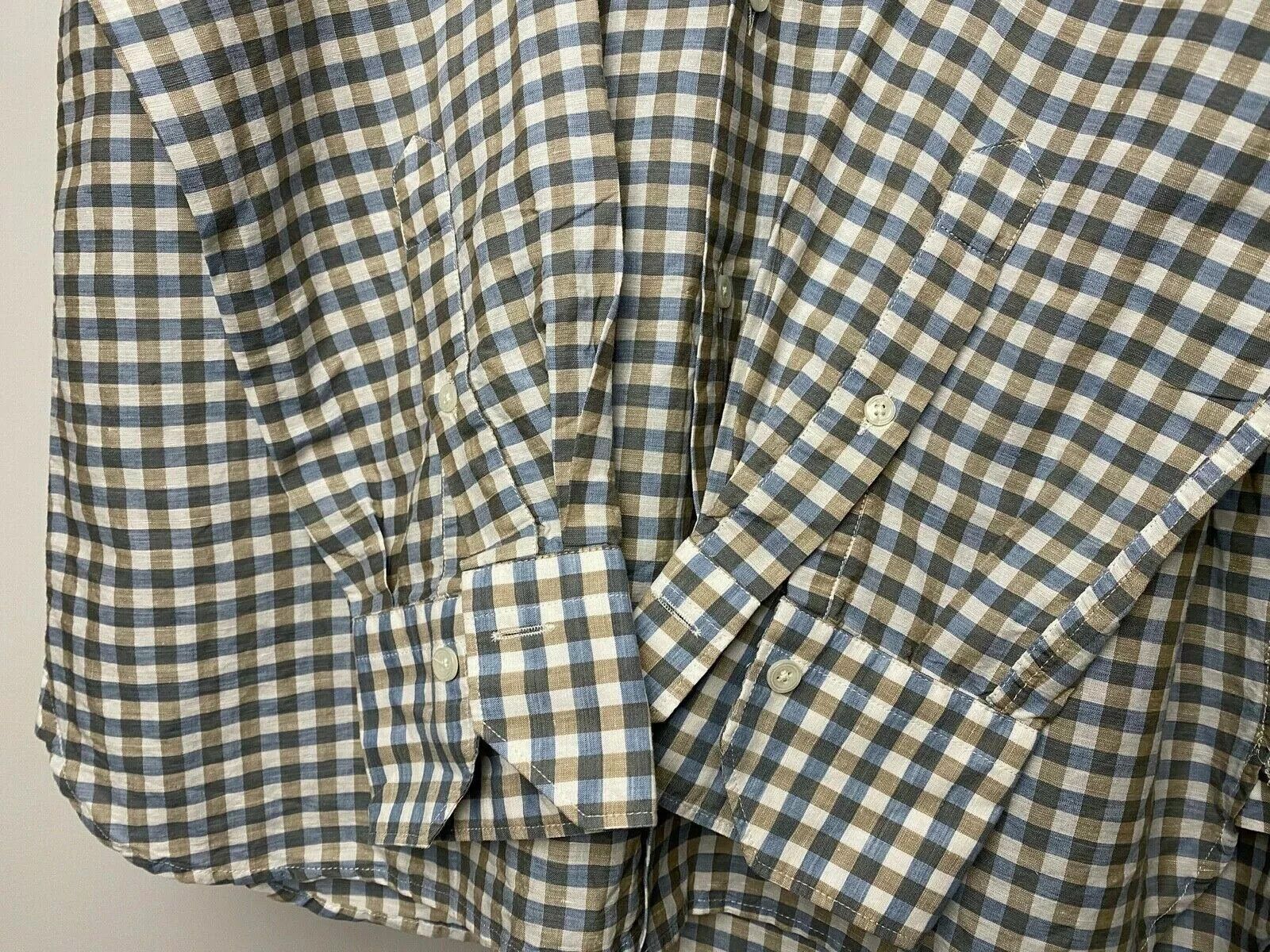 Suitsupply Suitsupply Men's Cutaway Collar Gingham Check Shirt Two Ply Size US L / EU 52-54 / 3 - 5 Thumbnail