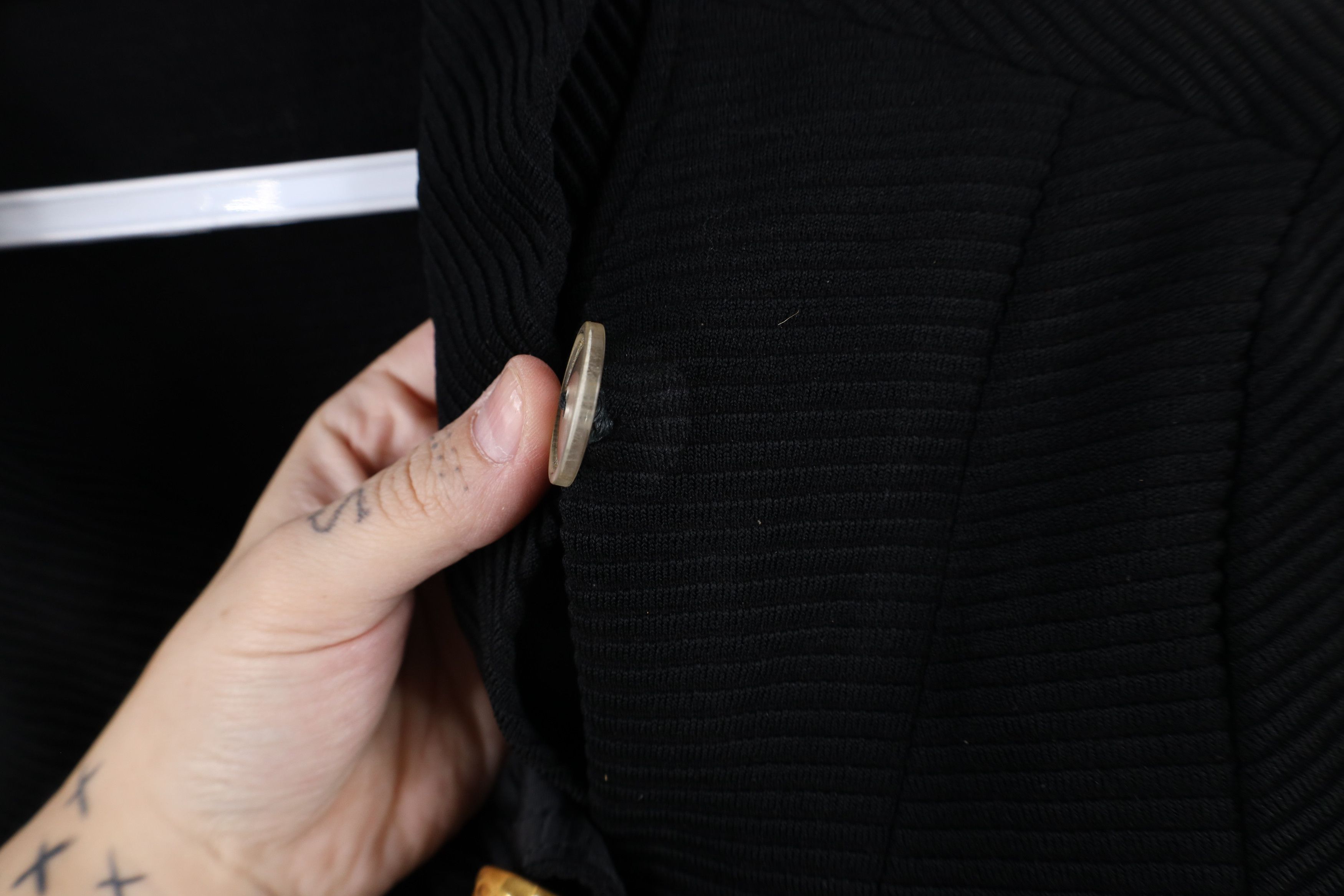 Vintage Vintage 50s 60s Streetwear Asymmetrical Ribbed Blazer Jacket Size XXL / US 16-18 / IT 52-54 - 4 Thumbnail