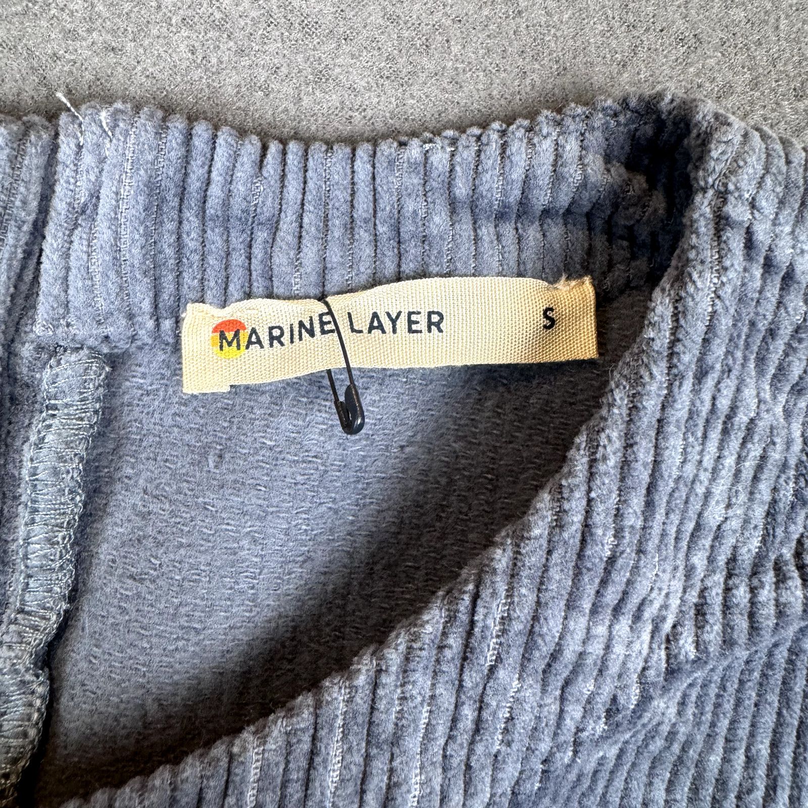 Marine Layer Marine Layer Womens Small Florence Blue Corduroy Sleeveless Size S / US 4 / IT 40 - 5 Thumbnail