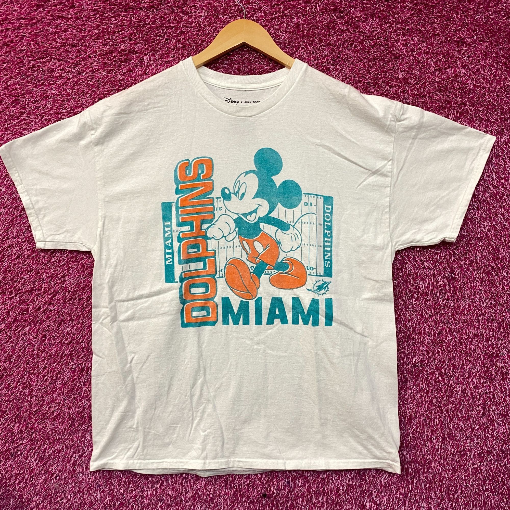 Junk Food Disney x Junk Food NFL Miami Dolphins Mickey Mouse Field T-S Size US L / EU 52-54 / 3 - 1 Thumbnail