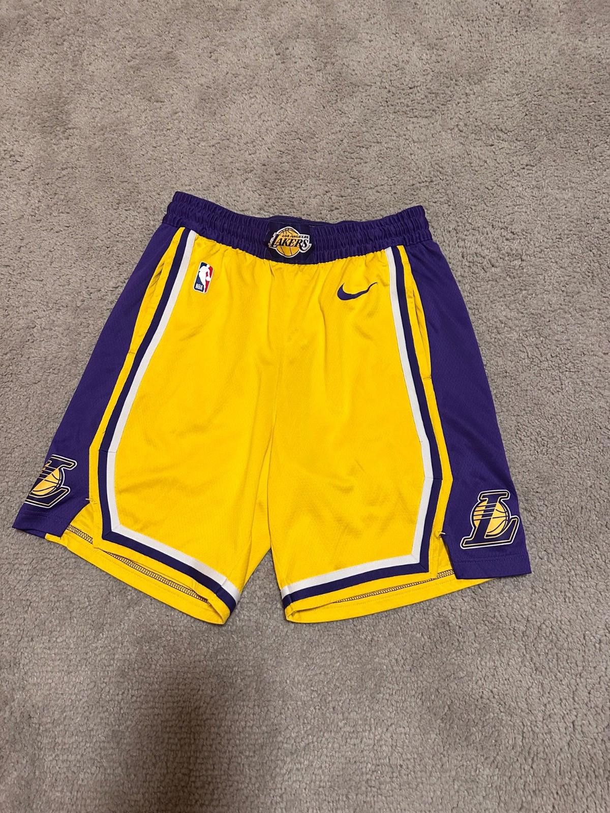 Nike Nike Lakers Icon Edition Swingman Performance Shorts Mens Size US 32 / EU 48 - 1 Thumbnail