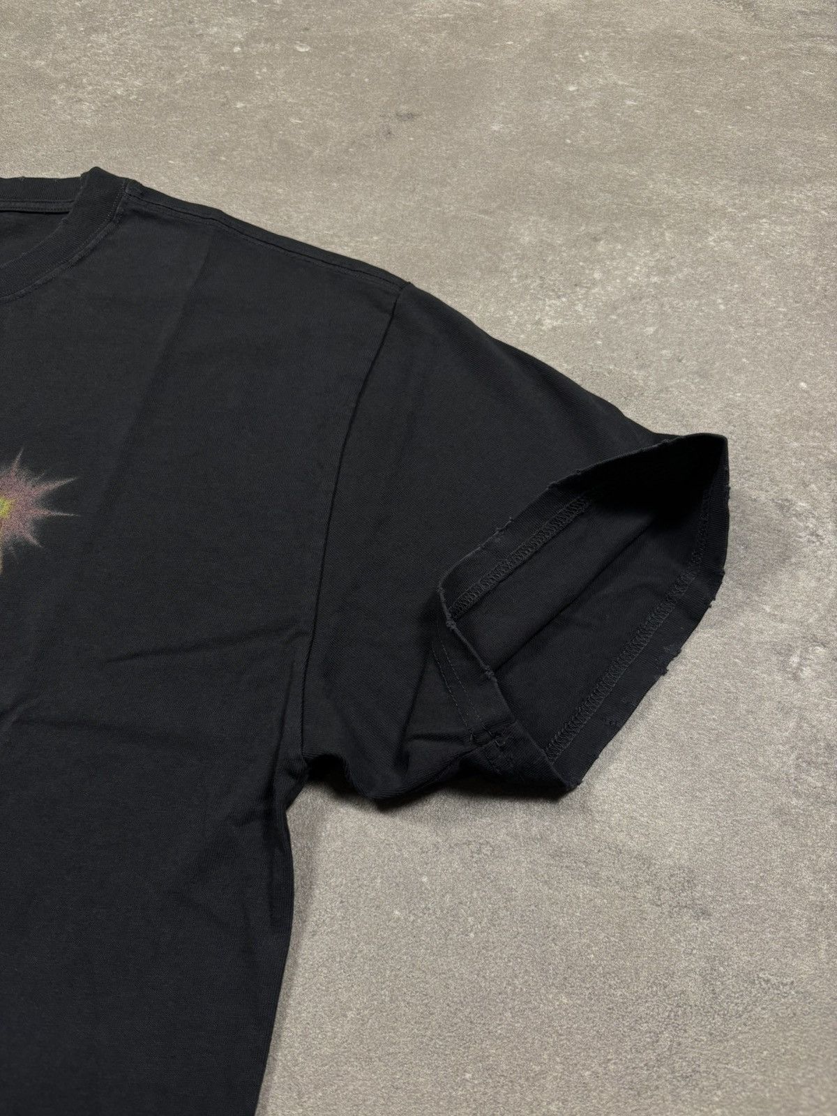 Vintage WARMAN I SEE THE LIGHT GRAPHIC TEE, Washed Black Size US XL / EU 56 / 4 - 7 Thumbnail