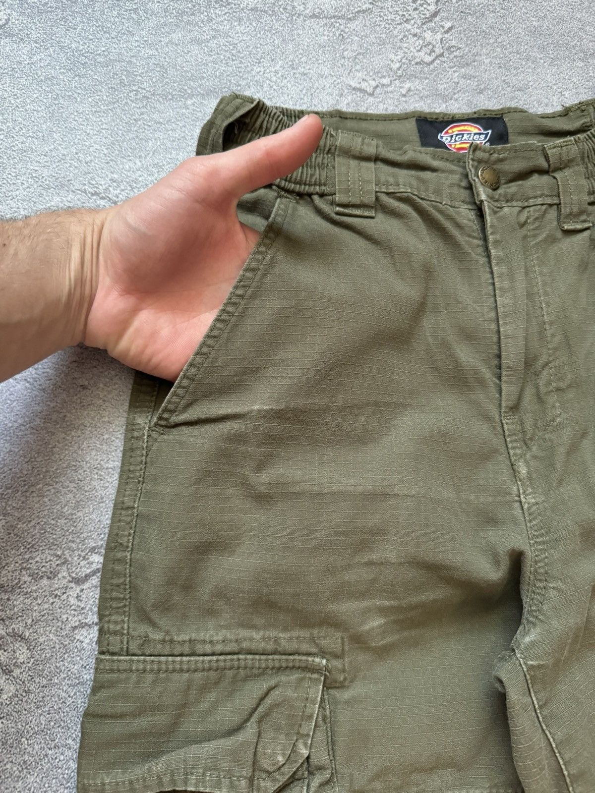 Dickies × Vintage Dickies w24 cargo khaki Wmns pant joggers trouser chino Size 24" / US 00 / IT 34 - 12 Thumbnail