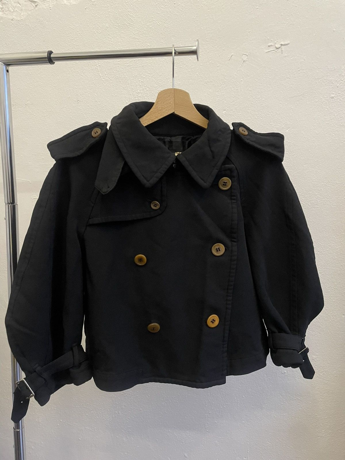 Comme des Garcons Comme des Garçons FW'16 (FW'11) Short Trench Pea Coat Size S / US 4 / IT 40 - 5 Thumbnail