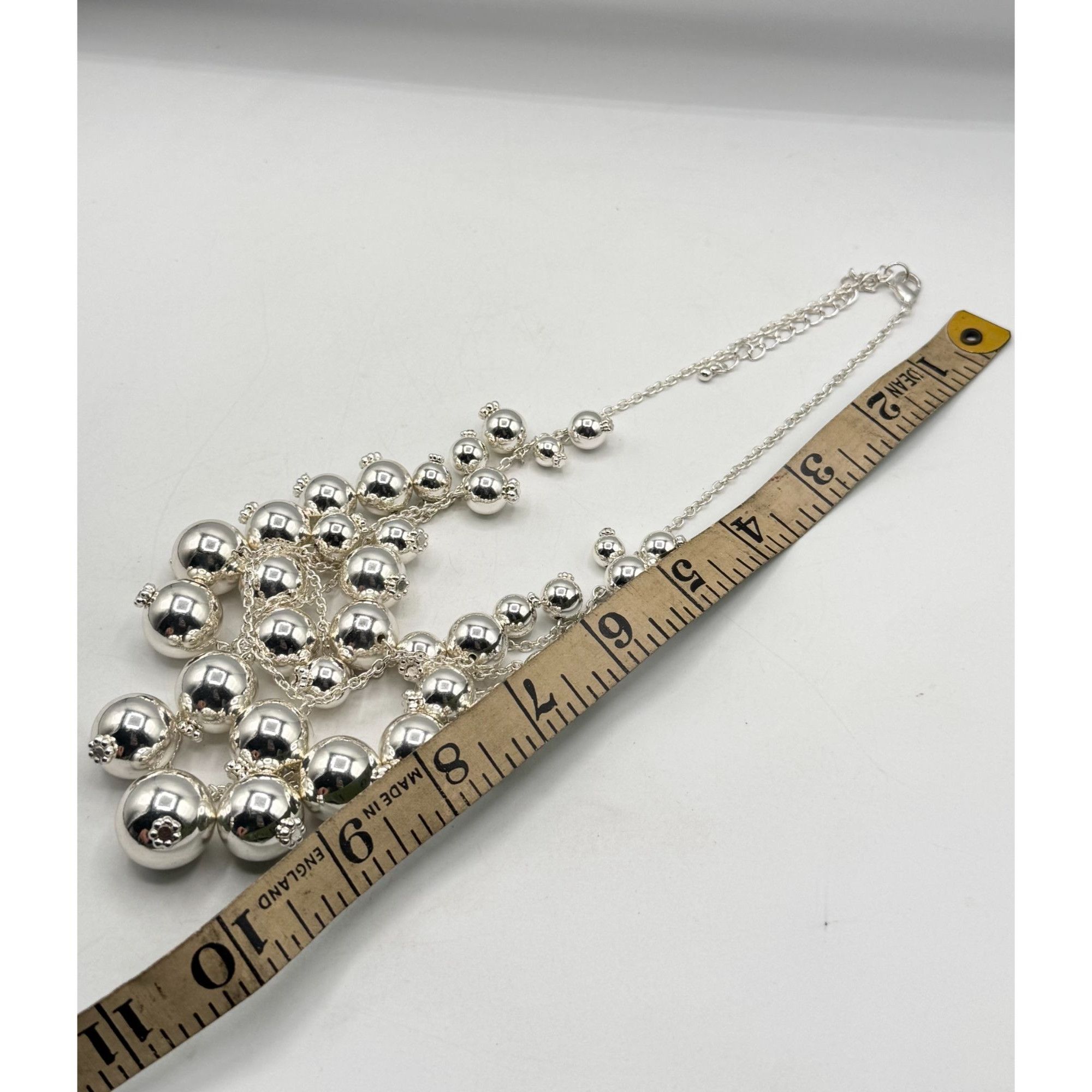 Other Silver ball charm chain collar necklace Size ONE SIZE - 3 Thumbnail