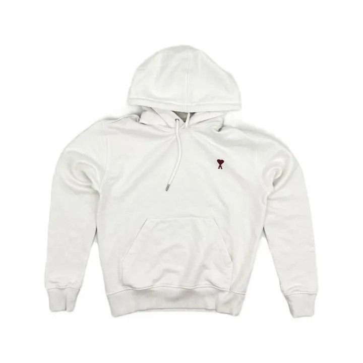 AMI AMI Paris Embroidered Logo White Hoodie -2507 Size US S / EU 44-46 / 1 - 2 Thumbnail