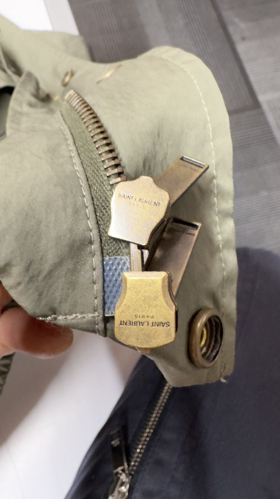 Hedi Slimane × Saint Laurent Paris Saint Laurent Paris Military Green Jacket Size 44 Size US S / EU 44-46 / 1 - 9 Thumbnail
