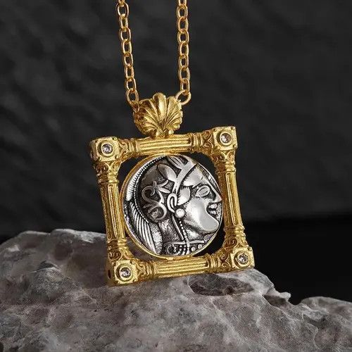 Jewelry × Vintage Retro Greek Necklace Size ONE SIZE - 2 Thumbnail