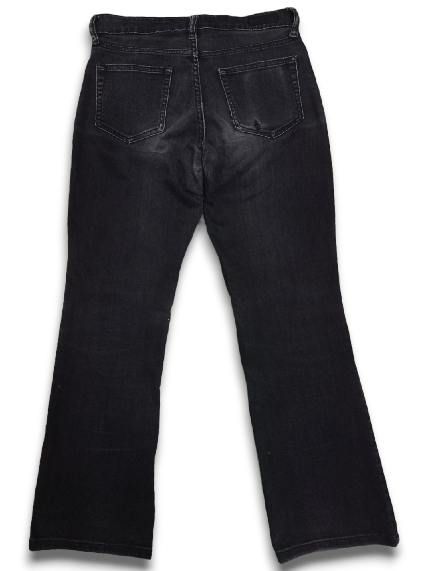 Japanese Brand × Uniqlo Vintage Uniqlo Paint Splatter Flares Style High Rise Denim Size US 28 / EU 44 - 4 Thumbnail