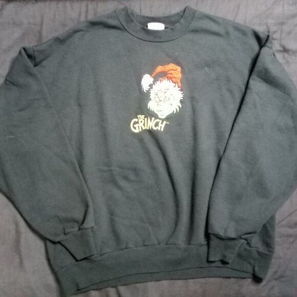 Jerzees Vintage The Grinch Stole Christmas Dr. Seuss Sweatshirt Size US XL / EU 56 / 4 - 2 Thumbnail