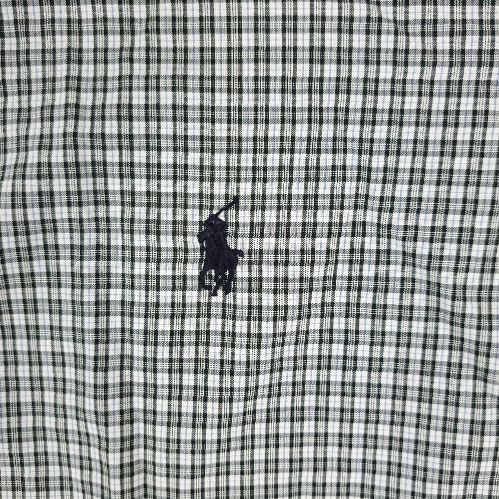 Ralph Lauren Ralph Lauren Dress Shirt Mens 17.5 Gray Plaid Long Sleeve Button-Down Regular Fit Size 46R - 3 Thumbnail