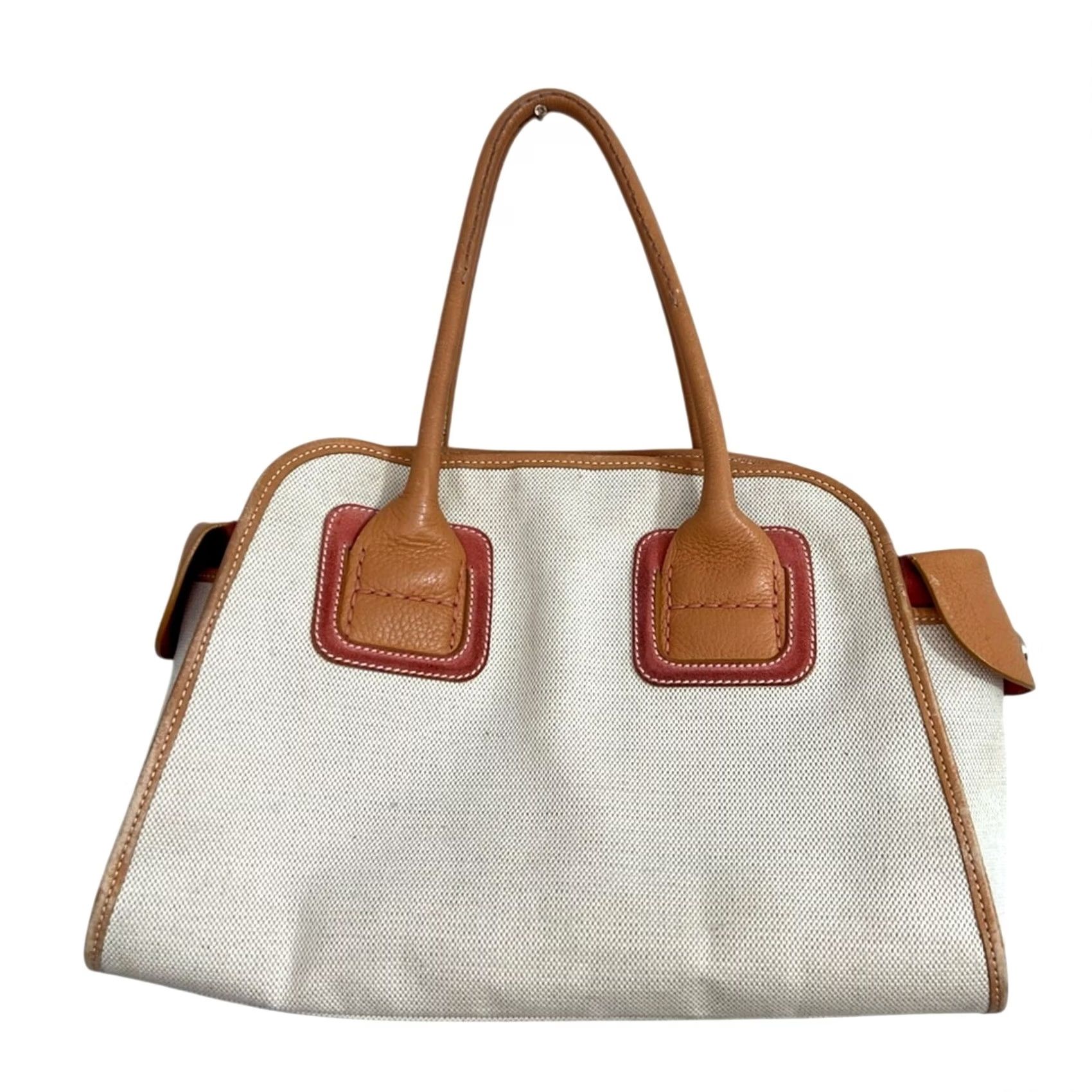 Hogan HOGAN Leather And Canvass Satchel Bag Made in Italy Size ONE SIZE - 2 Thumbnail
