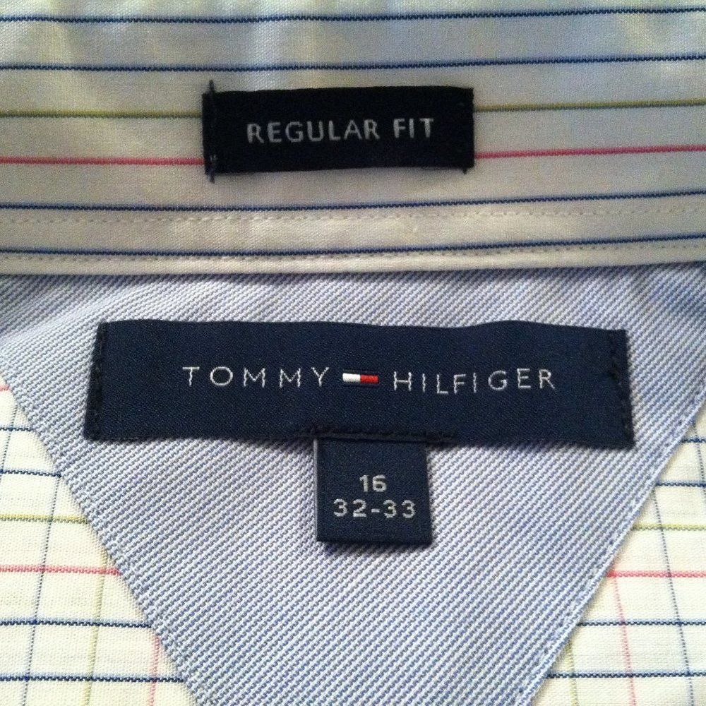 Tommy Hilfiger TOMMY HILFIGER MENS NEW 100%COTTON DRESS SHIRT 16/32-33 Size US L / EU 52-54 / 3 - 3 Thumbnail