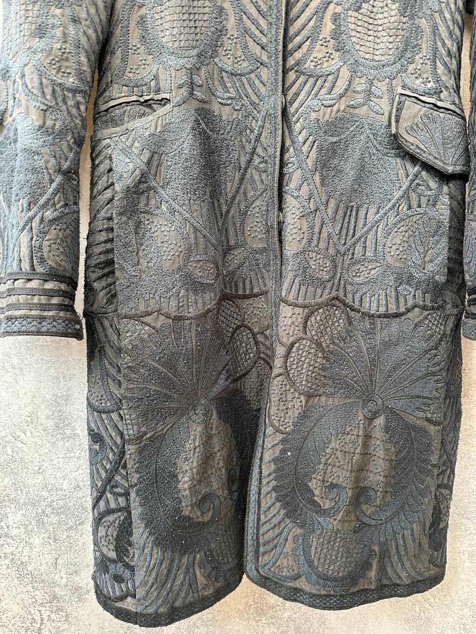 Johnny Was Biya by Johnny Was Coat Embroidered Silk/Linen Jacket Size S / US 4 / IT 40 - 8 Thumbnail