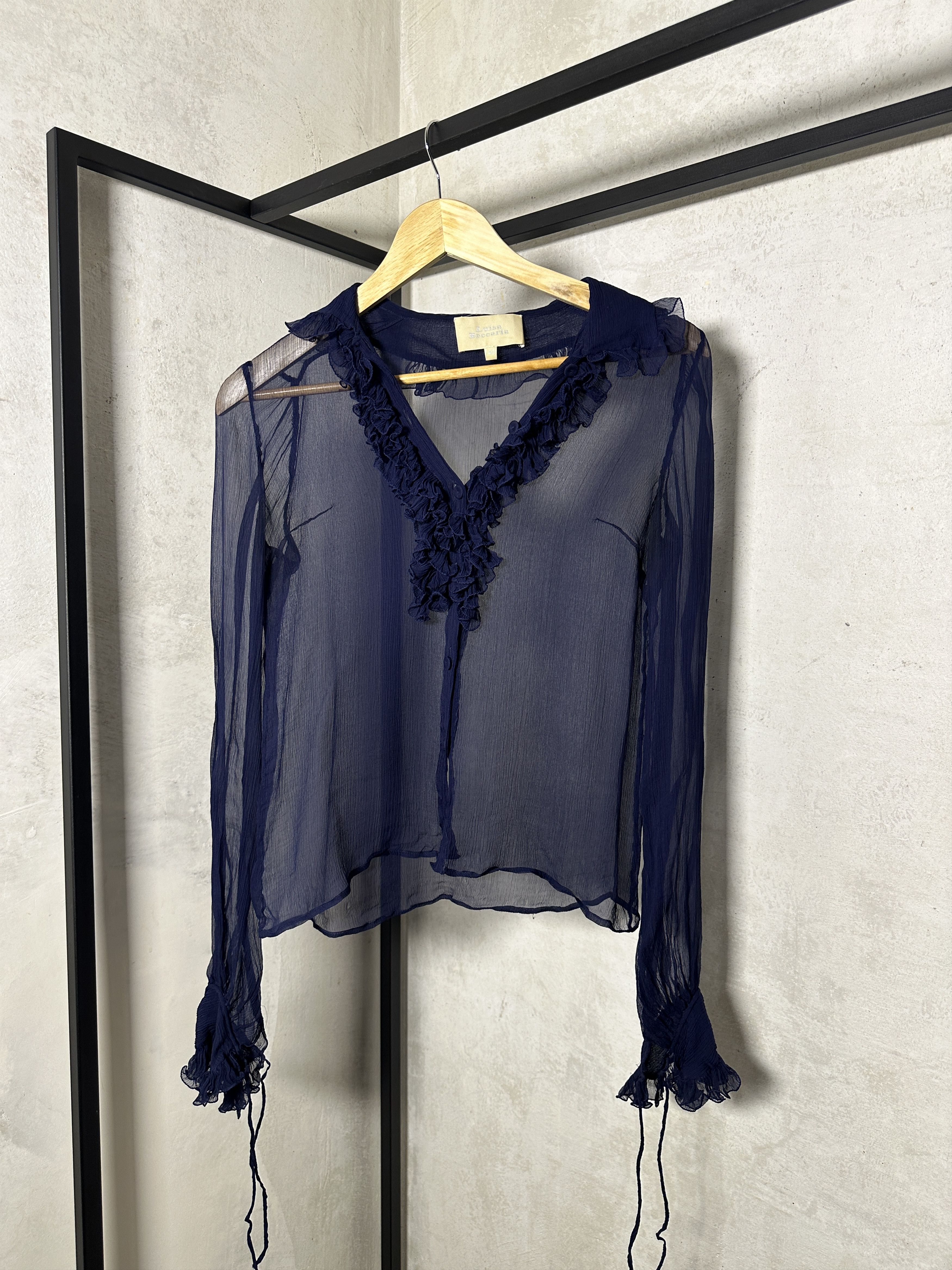 Other Luisa Beccaria Silk Tie Neck Blouse Size S / US 4 / IT 40 - 1 Thumbnail