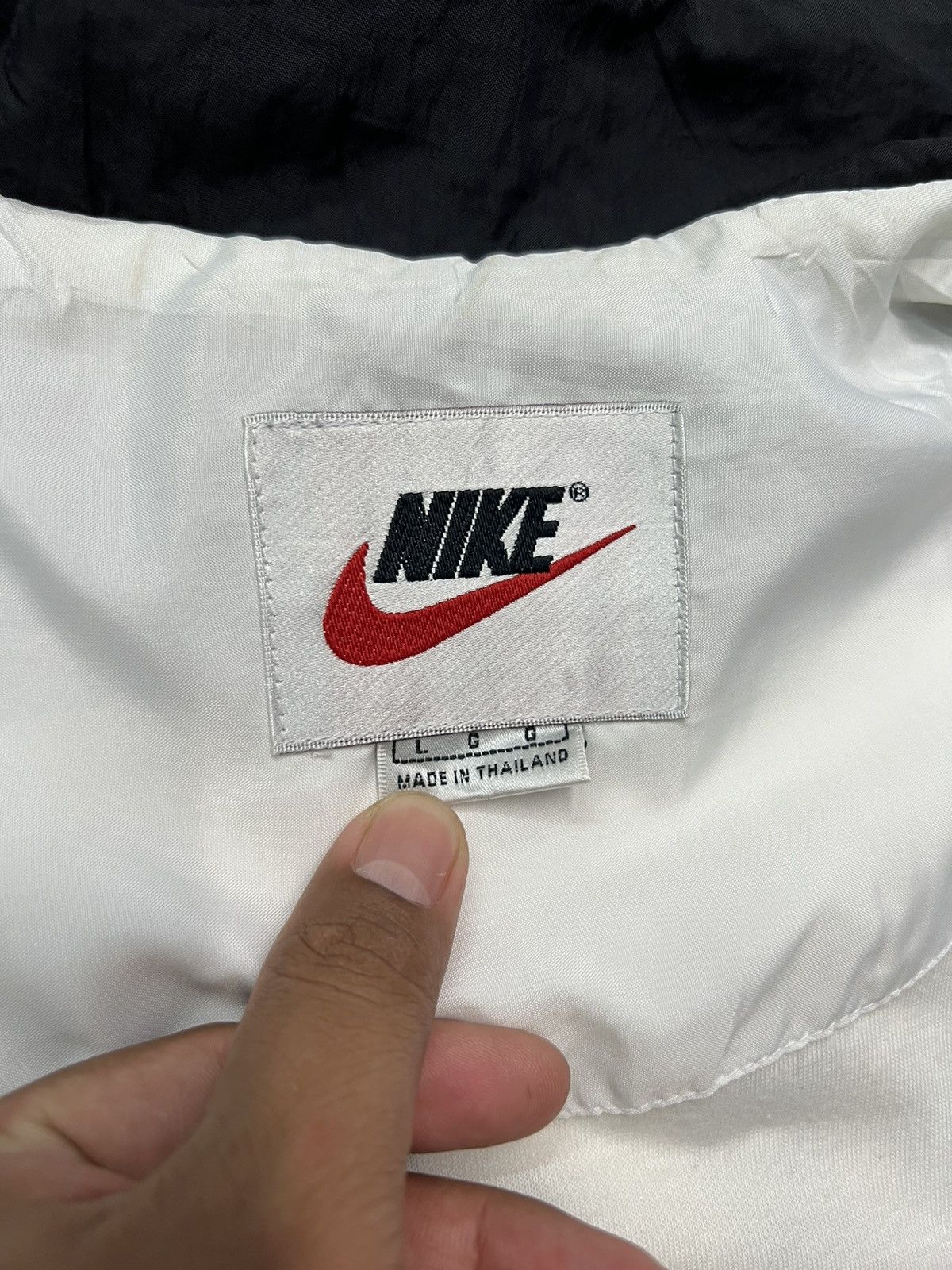 Nike 🔥VINTAGE NIKE SPELLOUT ZIPPER JACKET Size US L / EU 52-54 / 3 - 15 Thumbnail