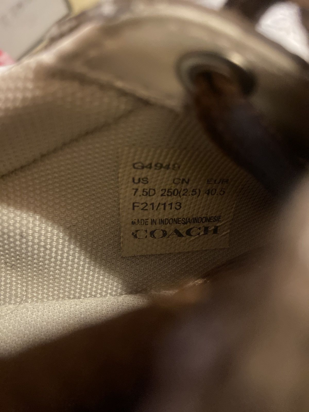 Coach Coach Signature Low Top Sneakers Size US 7.5 / EU 40-41 - 8 Thumbnail