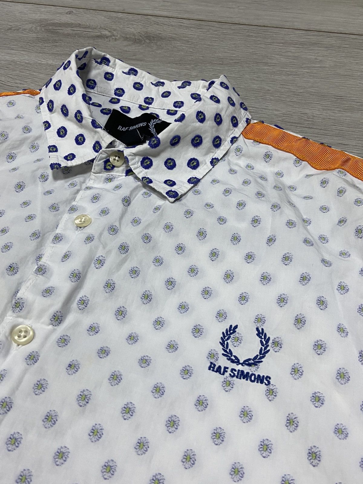 RAF SIMONS FRED PERRY フラワーt Fred Perry x Raf Simons flowers 🌺 Shirt Grey