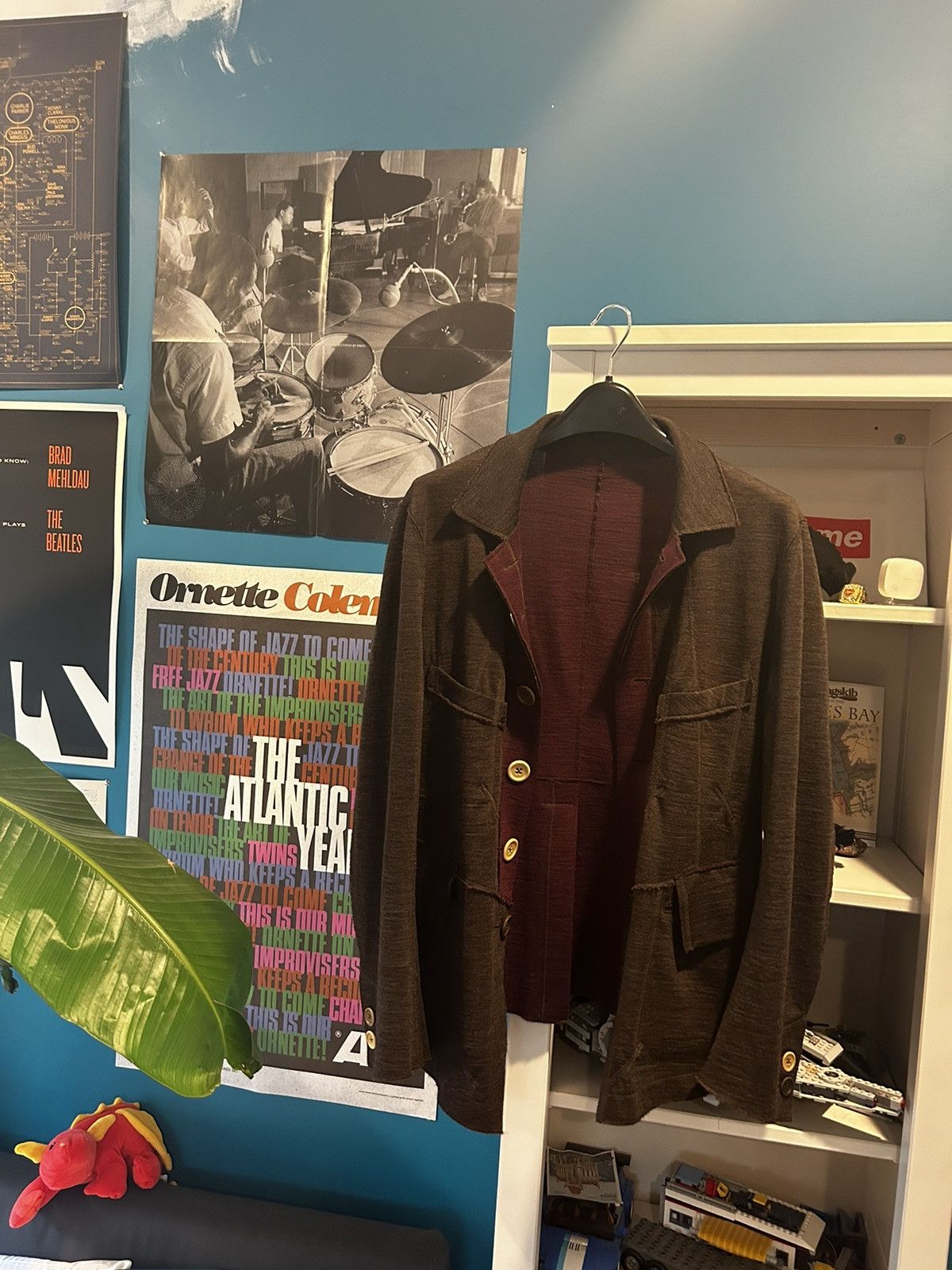 Takahiromiyashita The Soloist. s.0218 Wool Collared Cardigan Exposed Seam Size US S / EU 44-46 / 1 - 1 Thumbnail