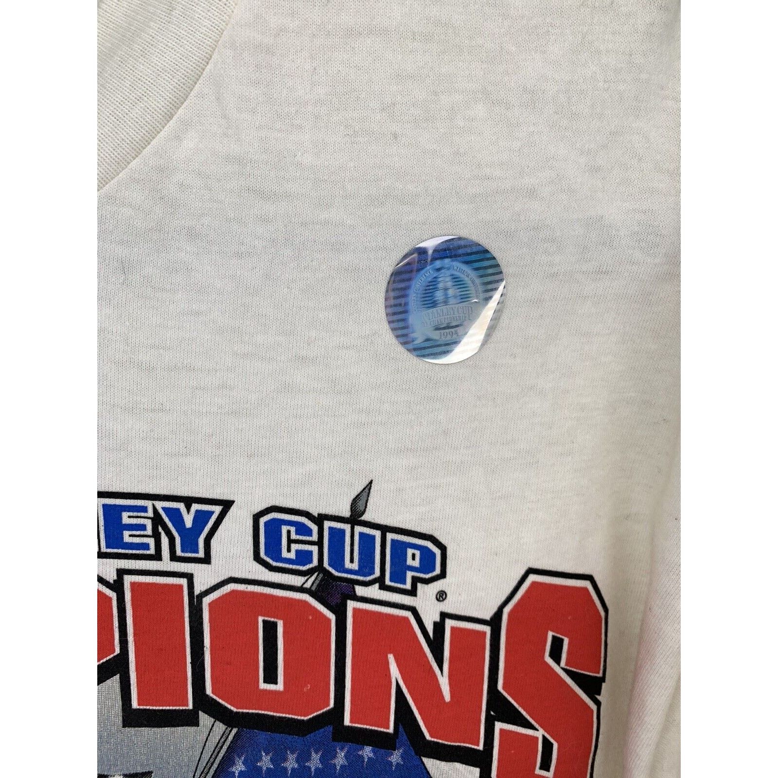 Hanes New York Rangers 1994 Stanley Cup Champions Lg Vintage NOS Size US L / EU 52-54 / 3 - 4 Thumbnail
