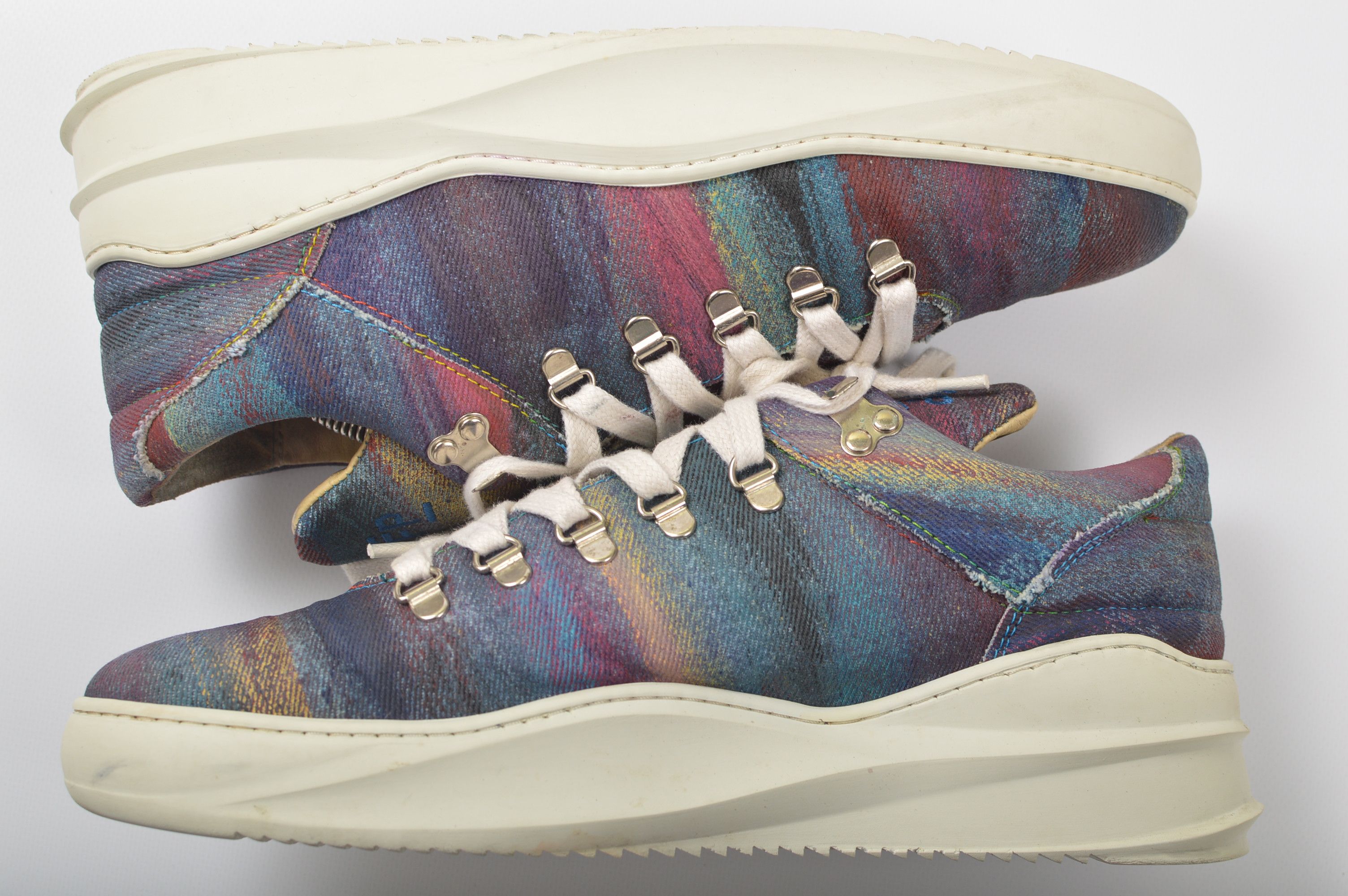 Filling Pieces Filling Pieces Artemis Multicolor Canvas Sneakers Size US 11 / EU 44 - 4 Thumbnail