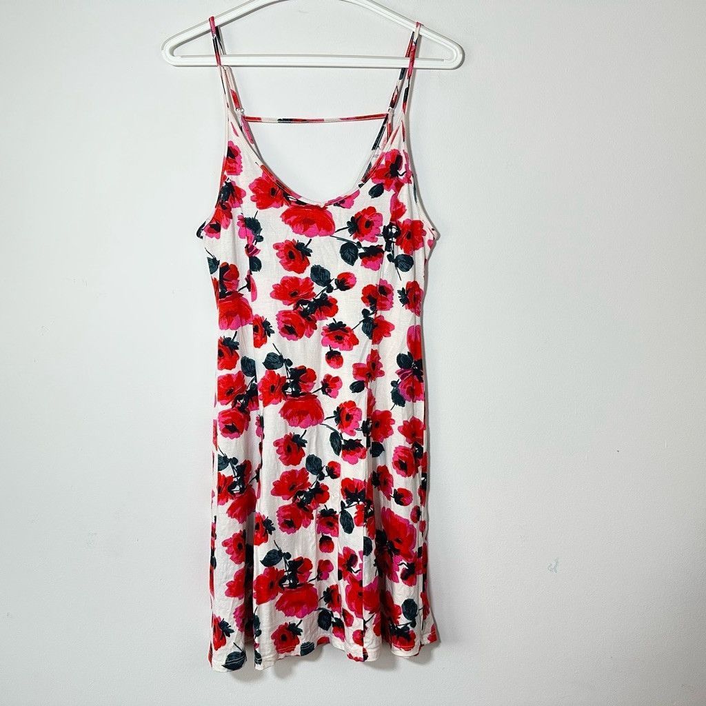 Billabong Billabong Floral Mini Fit Flare Dress Spaghetti Strap Large Size L / US 10 / IT 46 - 1 Thumbnail