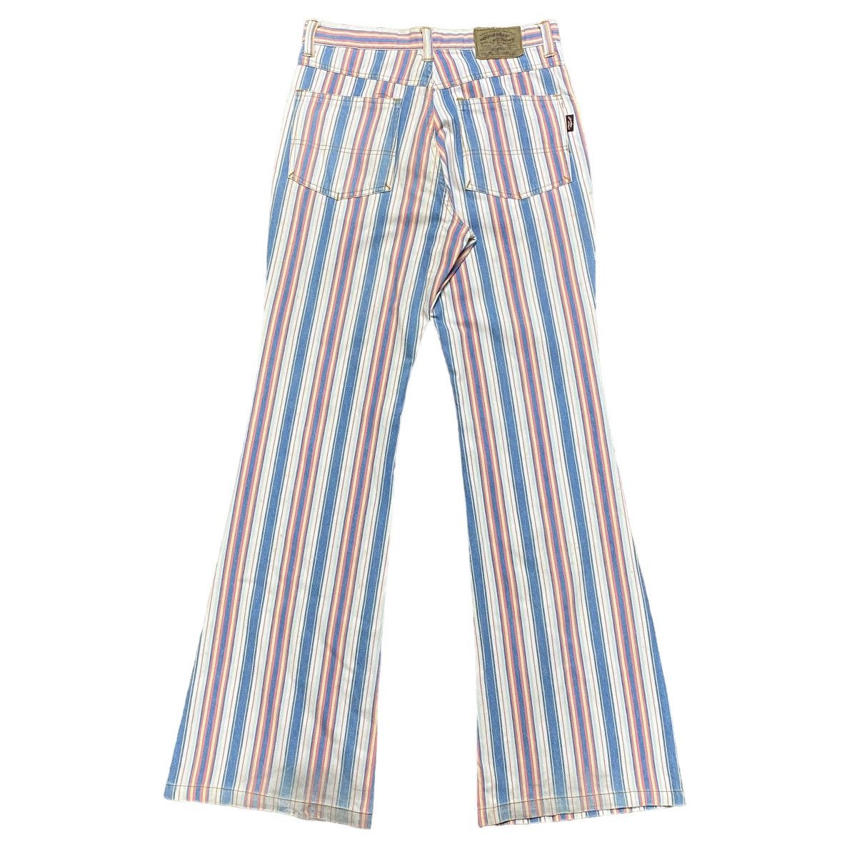 Japanese Brand Super Flare🔥 BOURBON HOUSE striped Flare Pants Size US 30 / EU 46 - 2 Thumbnail
