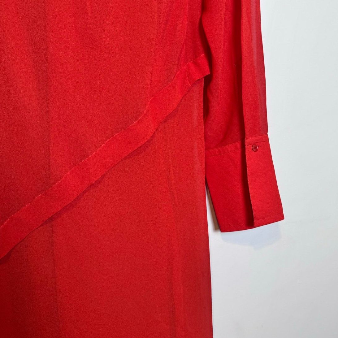 Acne Studios Acne Studios Bias-cut Georgette Long-Sleeve Dress - Size S Size S / US 4 / IT 40 - 10 Thumbnail
