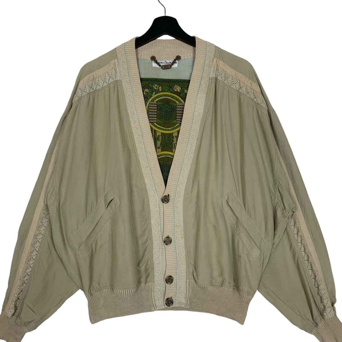 Designer Umberto Bilancioni Italian Designer Luxury Cardigan Size US L / EU 52-54 / 3 - 2 Thumbnail