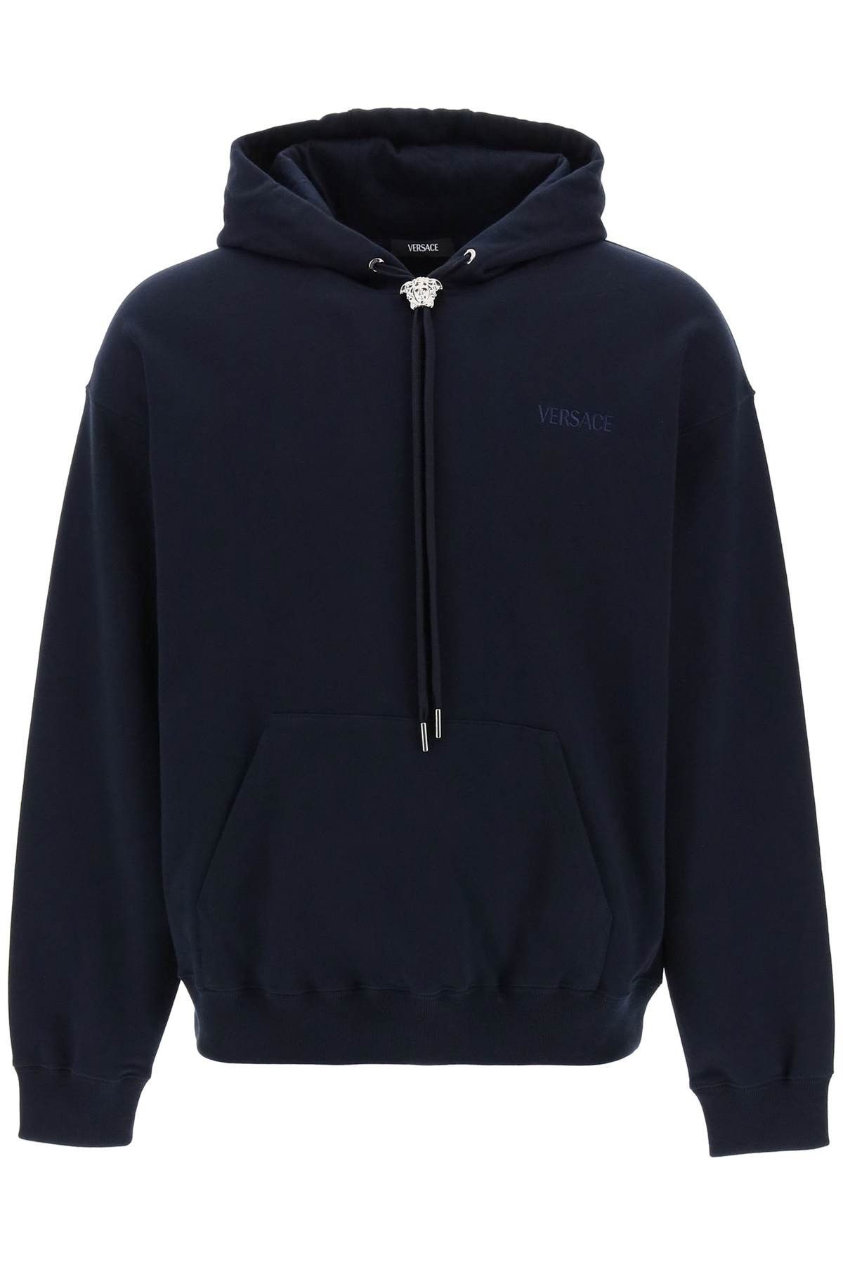 image of Versace La Medusa Hoodie in Navy Blue, Men's (Size XL)