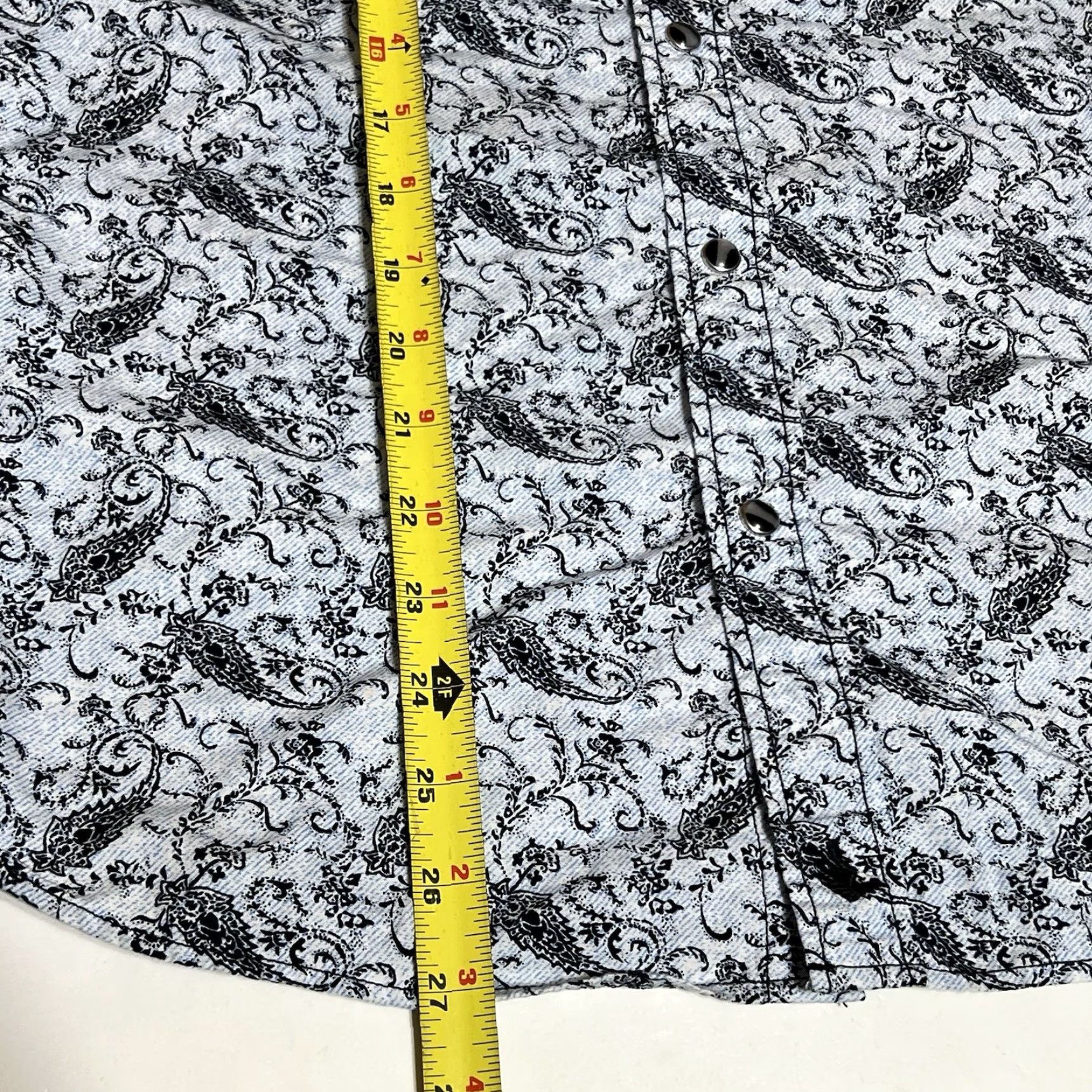 Cody James Cody James Paisley Pearl Snap Western Shirt Mens S Long Sleeve Size US S / EU 44-46 / 1 - 5 Thumbnail