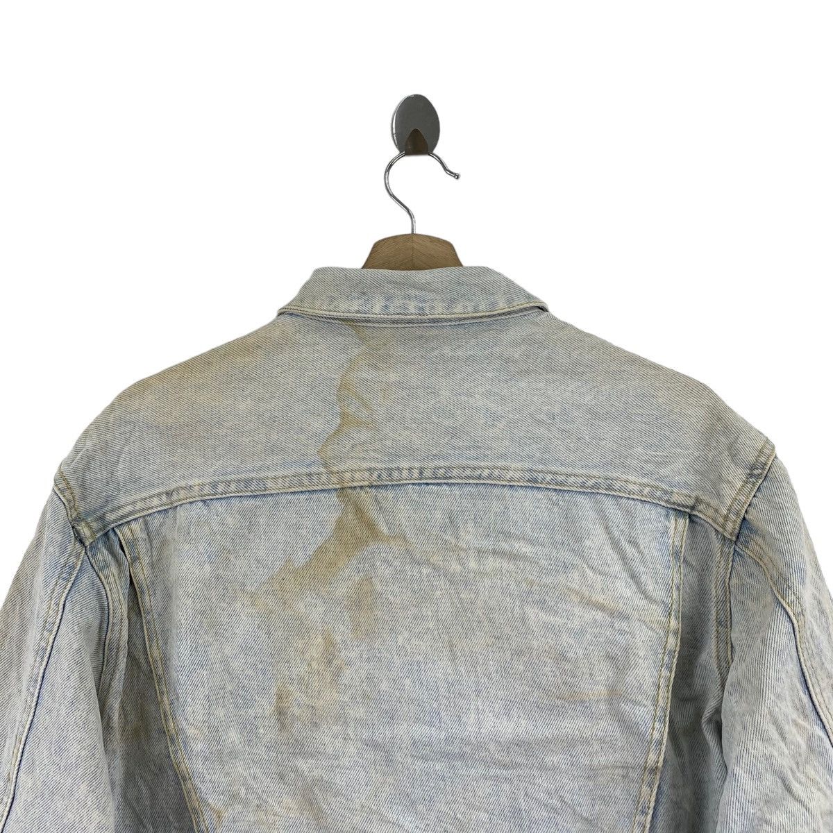 Georges Marciano × Guess × Vintage Vintage 80s GEORGES MARCIANO GUESS Motorcycle Crop Top Denim Size S / US 4 / IT 40 - 4 Thumbnail