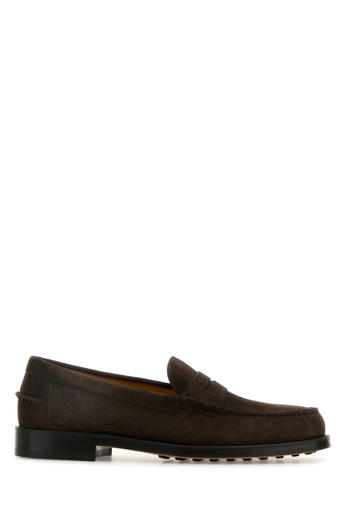 Tod's Dark Brown Suede Loafers Size US 7.5 / EU 40-41 - 1 Thumbnail