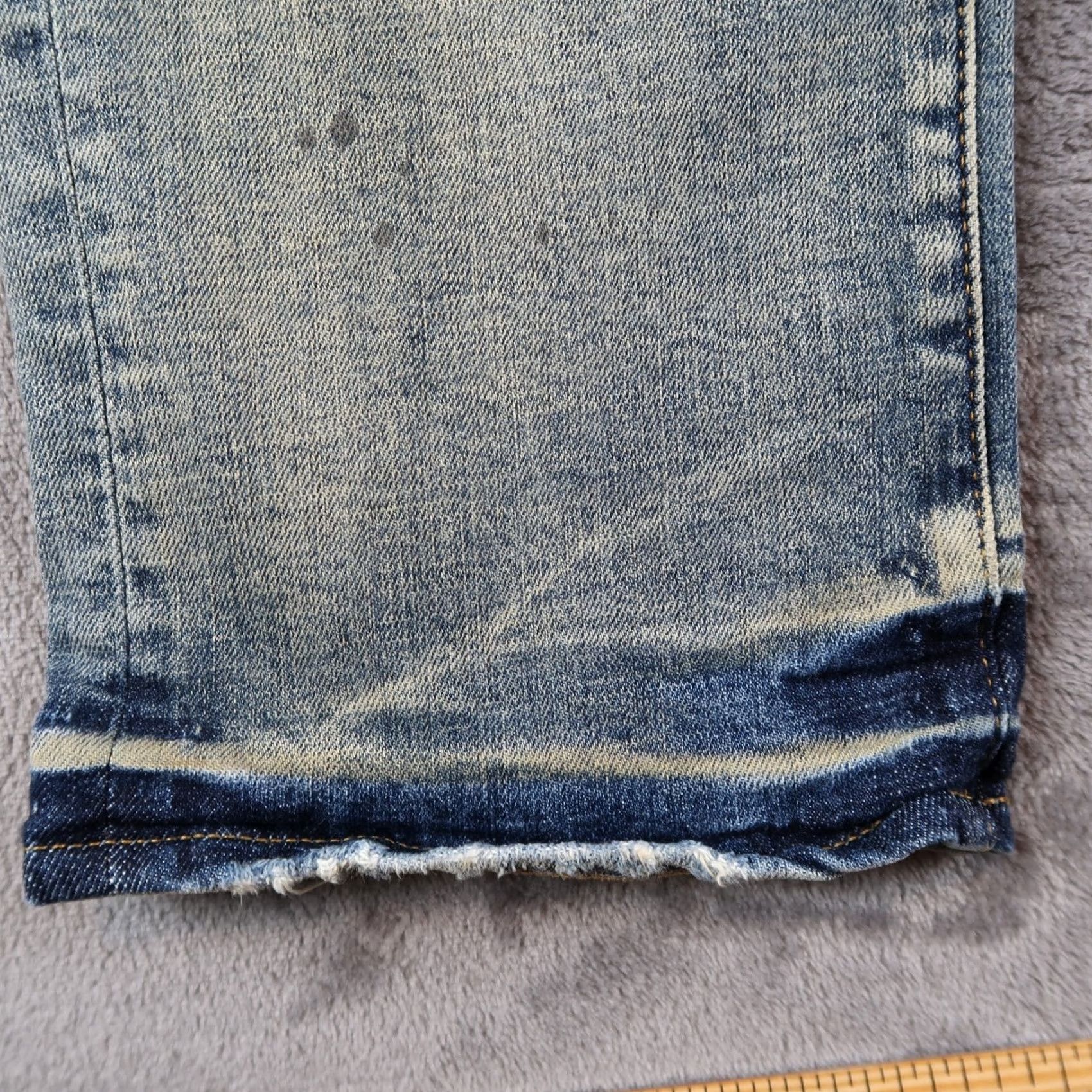 J Brand PURPLE BRAND Denim Jeans P001 Light Wash Blue Skinny 38 Men 5-Pocket Design Slim Regular Blue 90s Retro Hip Hop Vintage No Size US 38 / EU 54 - 4 Thumbnail